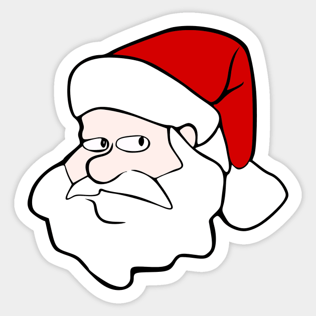 Sketchy Santa Sticker by psanchez